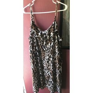 Cheetah Print Plus Size Dress